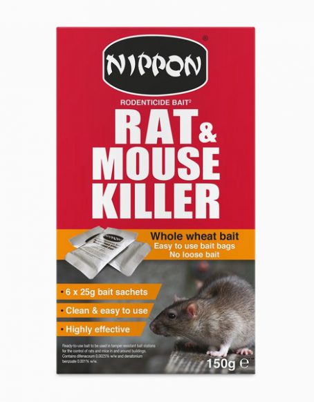 Nippon - Mouse & Rat Killer Wheat Sachets 12x40gm
