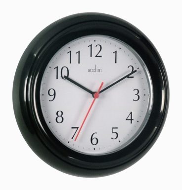 WALL CLOCK WYCOMBE BLACK