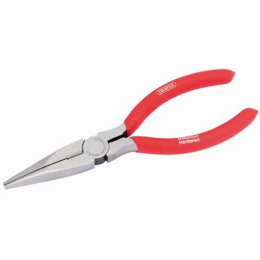 160MM LONG NOSE PLIERS WITH PVC DIPPED HANDLES