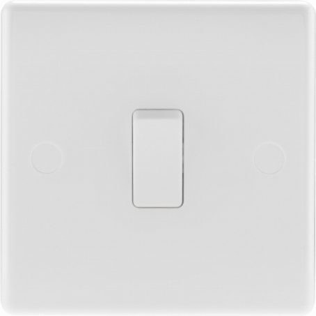 BG - Light Switch Intermediate - 1Gang White