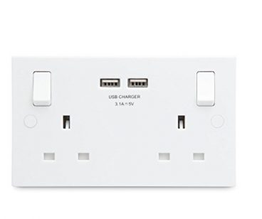 Masterplug – Switched Socket & USB – 2Gang 2USB