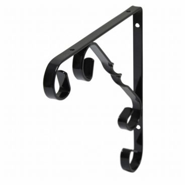 BRACKET ORNAMENTAL BLACK 8IN