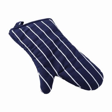 OVEN GLOVE SINGLE BUTCHER STRIPE BLUE