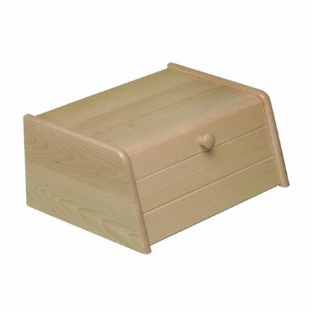 RUBBERWOOD BREAD BIN DROP FRONT STOW disc