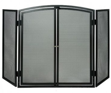 DeVielle – 3 Panel Fire Screen with Doors