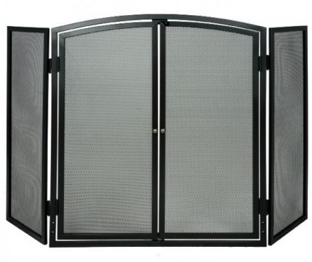 DeVielle - 3 Panel Fire Screen with Doors