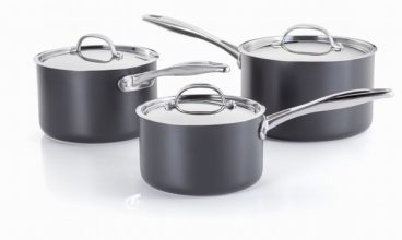 Stellar – Hard Anodised Saucepan Set of 3