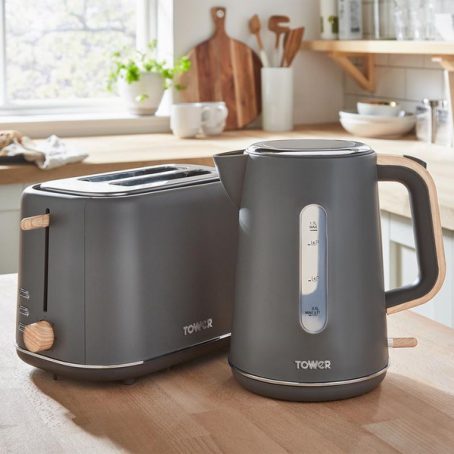 Tower - Scandi 2 Slice Toaster - Grey - Image 4