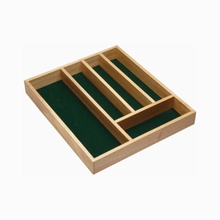 KitchenCraft Traditional Wooden Cutlery Tray