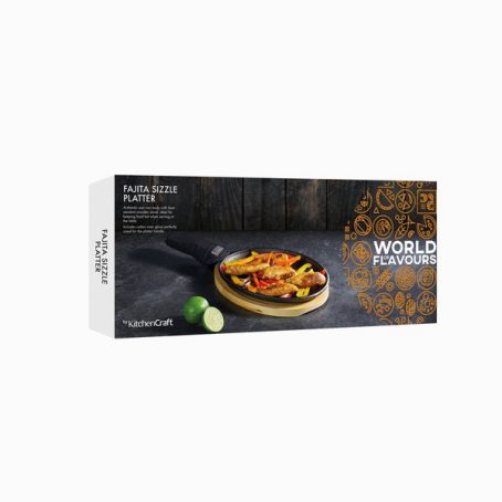 KitchenCraft World of Flavours Cast Iron Fajita Sizzler - Image 2