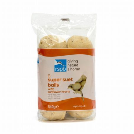 RSPB - Suet Balls with Sunflower Hearts Pack of 6