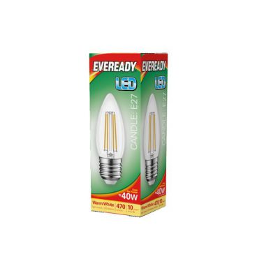 Eveready – Candle Clear Warm White – 40W ES/E27