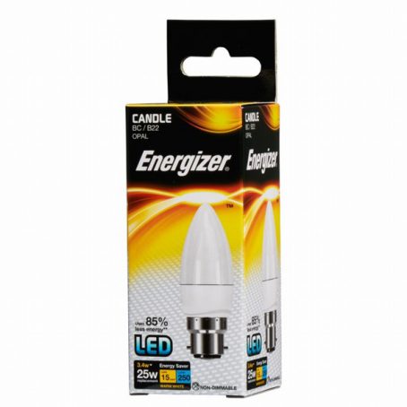 Energizer - Opal Candle Warm White - 25W BC