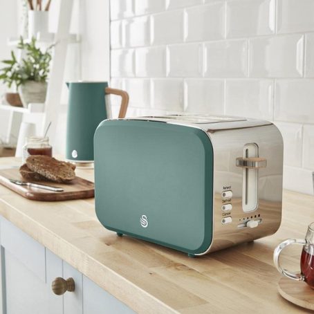 Swan - Nordic 2 Slice Toaster - Green - Image 2