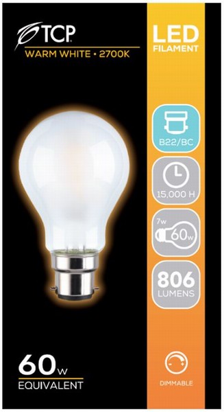 TCP – GLS Opa Bulbl Warm White Dimmable – 60W BC/B22