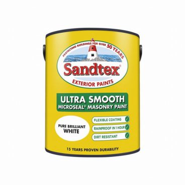 Sandtex Smooth Masonry Paint – Brilliant White 5L