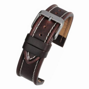 Watchstrap Nubuck Brown 18mm