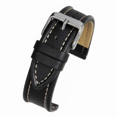 Watchstrap Nubuck Black 18mm