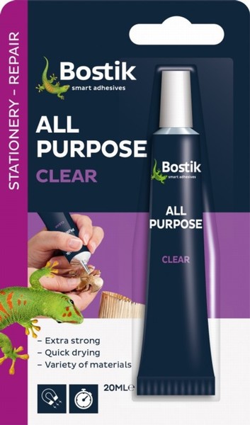 BOSTIK GLU & FIX A/P CLEAR 20ML