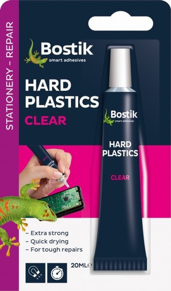 BOSTIK GLU & FIX HARD PLASTIC ADHSVE 20ML