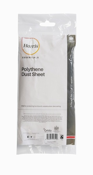 Harris – Essentials – Dust Sheet – 3.7m X 3.7m