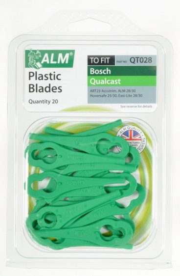 ALM QT028 PLASTIC MOWER BLADES BOSCH/QUALCAST