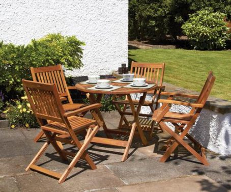 Manhattan Dining Set 4 Armchairs 1 Table - Image 2