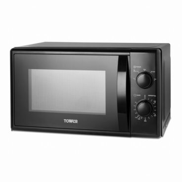 Tower – Black Manual Microwave – 700W 20L