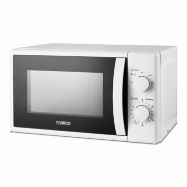 Tower – White Manual Microwave – 700W 20L