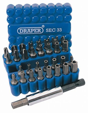 Draper Screwdriver Bit Set 33 Piece