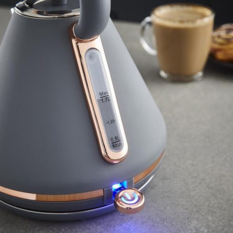 Tower - Cavaletto Pyramid Kettle - Grey 1.7L - Image 3