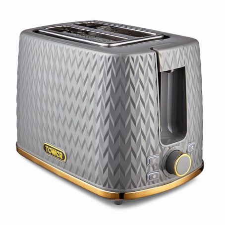Tower - Empire 2 Slice Toaster - Grey