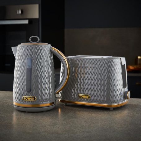 Tower - Empire 4 Slice Toaster - Grey