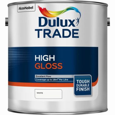 DULUX TRADE GLOSS PURE BRILLIANT WHITE OIL BASED 2.5L