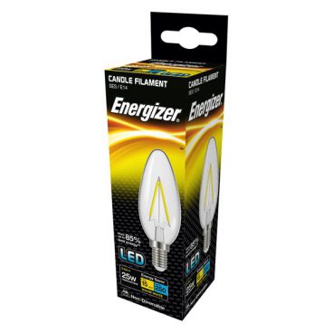 Energizer – Clear Candle Warm White – 25W SES/E14