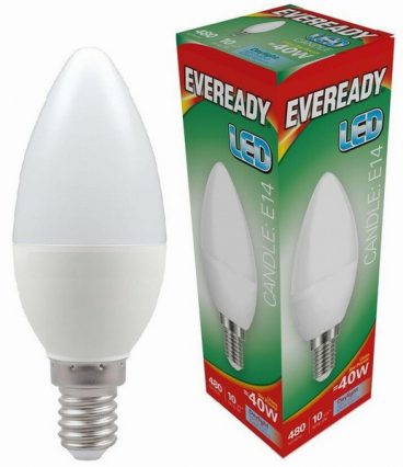 Eveready – Candle Opal Bulb Daylight – 40W SES/E14