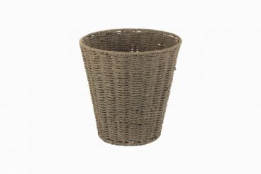 GREY ROPE PAPER WASTE BIN*