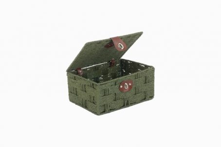 PAPER ROPE HAMPER FOREST GREEN SMALL - Image 4