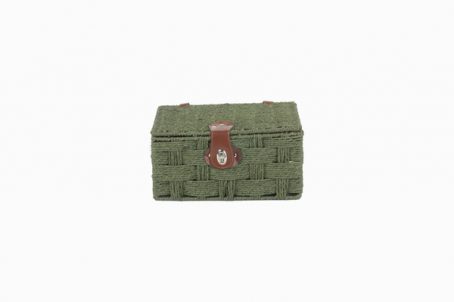 PAPER ROPE HAMPER FOREST GREEN SMALL - Image 3