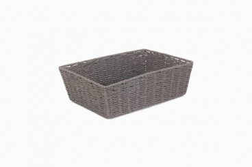 PAPER ROPE TRAY XTRA LARGE GREY