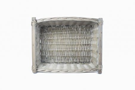 GREY WASH STORAGE BASKET W/HANDLE LGE n/r - Image 2