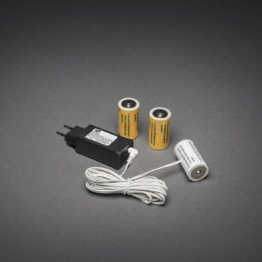 Konstsmide – ‘C’ x3 Type Battery Adapter – UK Mains