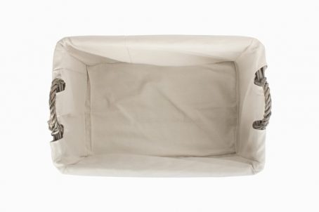 SHALLOW ANTIQUE WASH LINED BASKET LRGE - Image 2