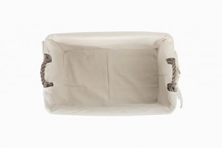 SHALLOW ANTIQUE WASH LINED BASKET MED - Image 2