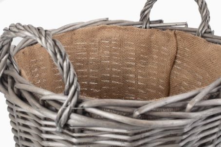 WICKER LOG BASKET ROUND MEDIUM - Image 2