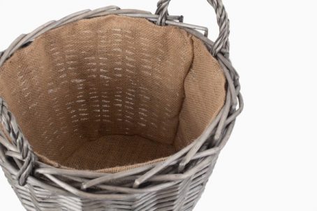 WICKER LOG BASKET ROUND MEDIUM - Image 4