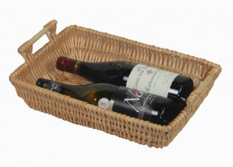 WILLOW BUFF CATERING TRAY WITH HANDLES