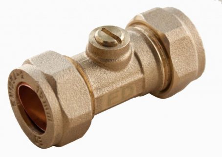 ISOLATING VALVE BRASS 15MM - Image 2