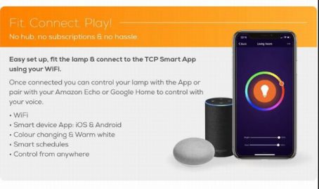 TCPSmart - WiFi Classic & RGB GLS Bulb - ES/E27 - Image 2