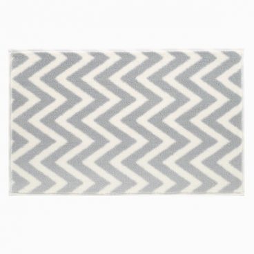 HugRug – Dip&Drip Bath Mat Printed Zigzag – Grey